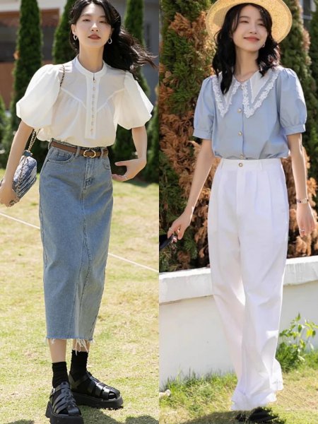 衬衫的穿法多种造型女