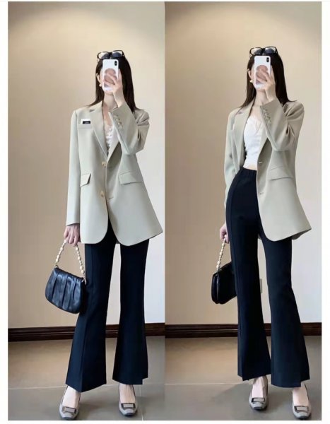 黑裤子配什么颜色的上衣