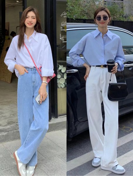 女衬衫搭配什么裤子好看