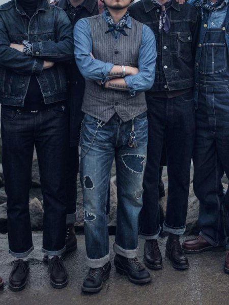 牛仔裤搭配什么鞋男