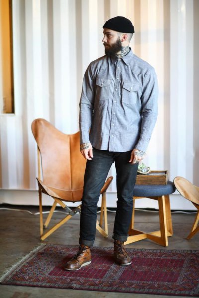 牛仔裤搭配什么鞋男