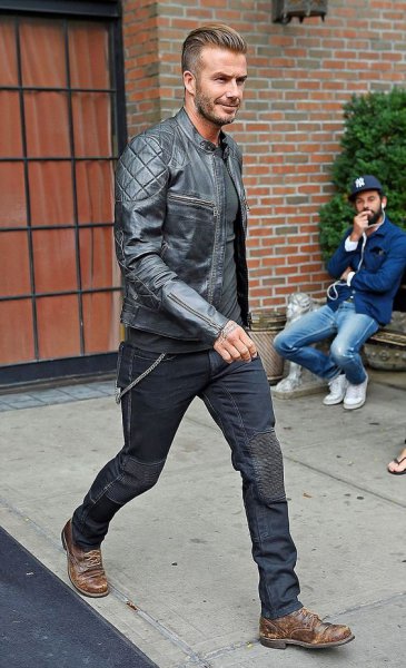 牛仔裤搭配什么鞋男