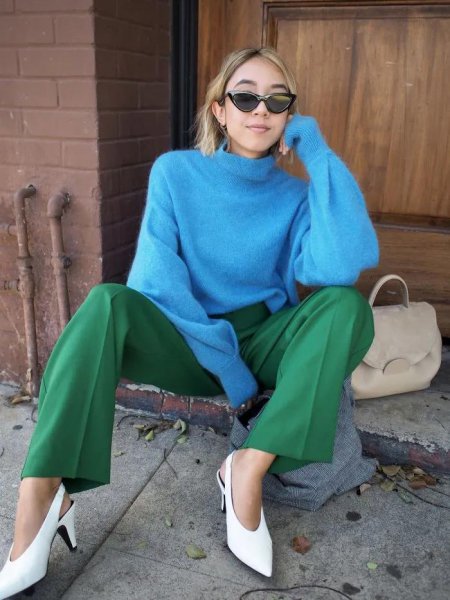 草绿色配什么颜色好看