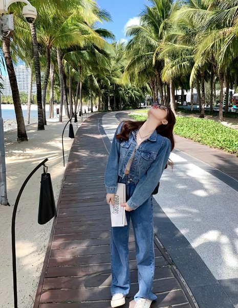 牛仔褂配什么裤子好看