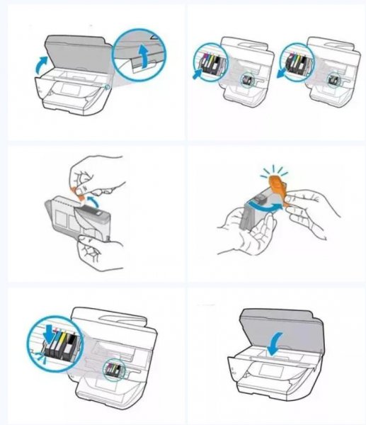 打印机墨盒怎么换墨盒