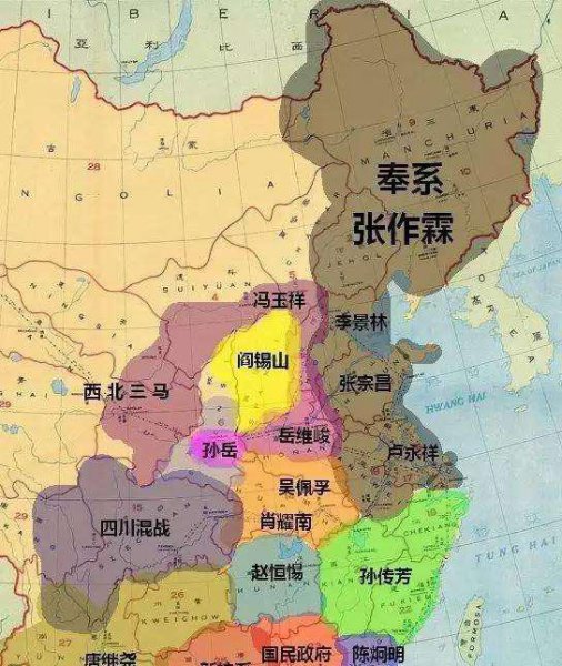 民国十大军阀实力排名