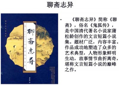 聊斋志异的异是什么意思 聊斋志异是一部怎样的小说