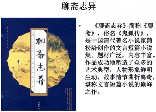 聊斋志异的异是什么意思