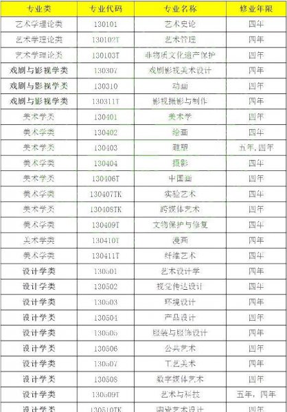 学美术高考可以报哪些专业