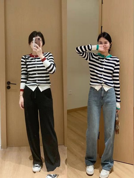 阔腿裤搭什么上衣好看图片