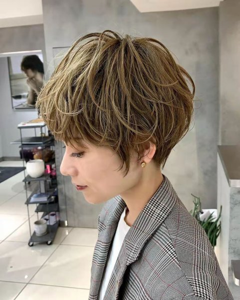 头发少的人适合的发型