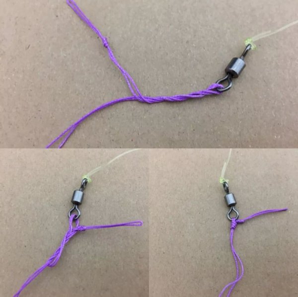 双钩怎么绑在八字环上