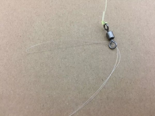 双钩怎么绑在八字环上