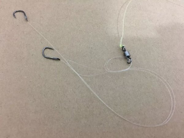 双钩怎么绑在八字环上