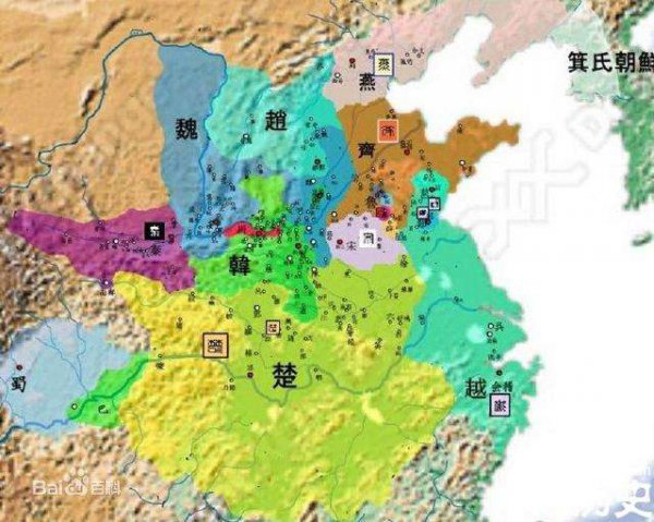 齐国巅峰时期的地图