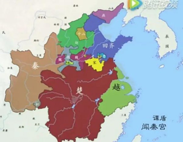 齐国巅峰时期的地图
