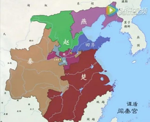 齐国巅峰时期的地图