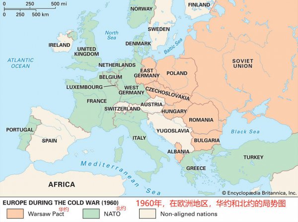 北约和华约有哪些国家组成