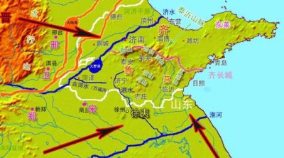 战国时期齐国和鲁国地图 古代齐国鲁国地图位置对比