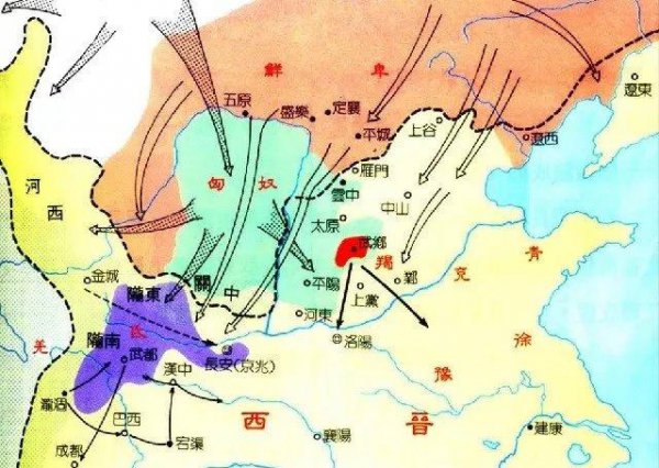 五胡十六国顺序图解