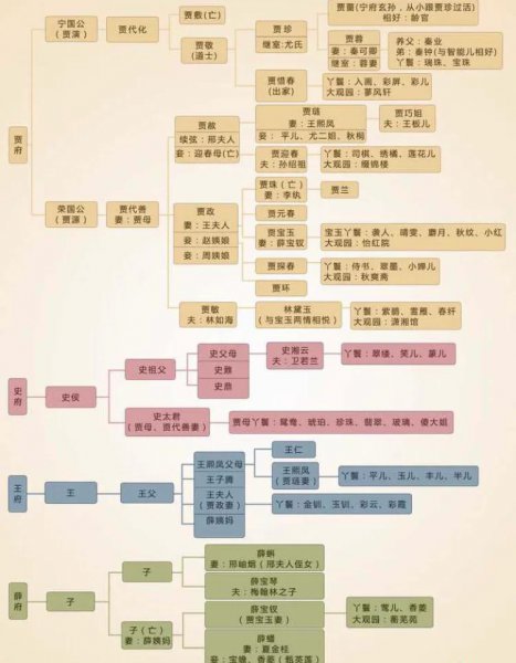 红楼梦关系树状清晰图