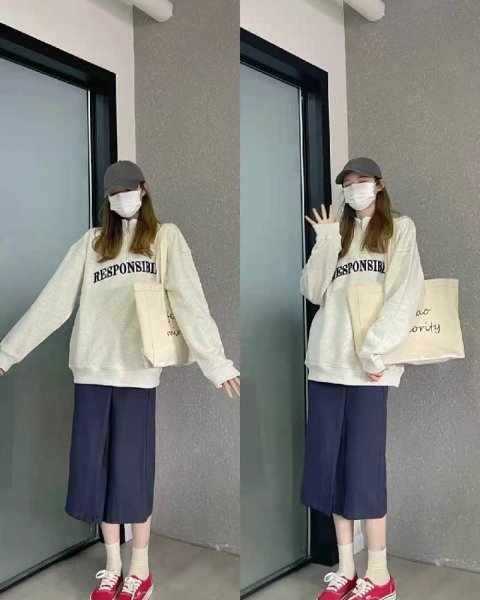 卫衣怎么搭配下身好看