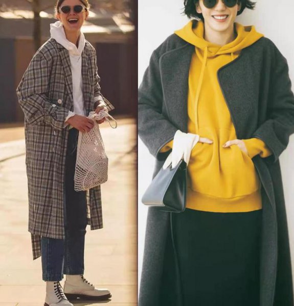 连帽卫衣外面穿什么外套好看