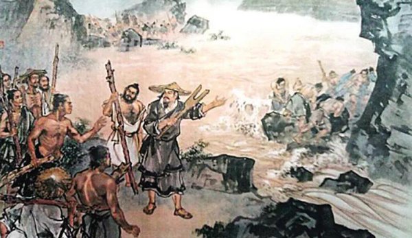 大禹治水三过家门而不入的故事