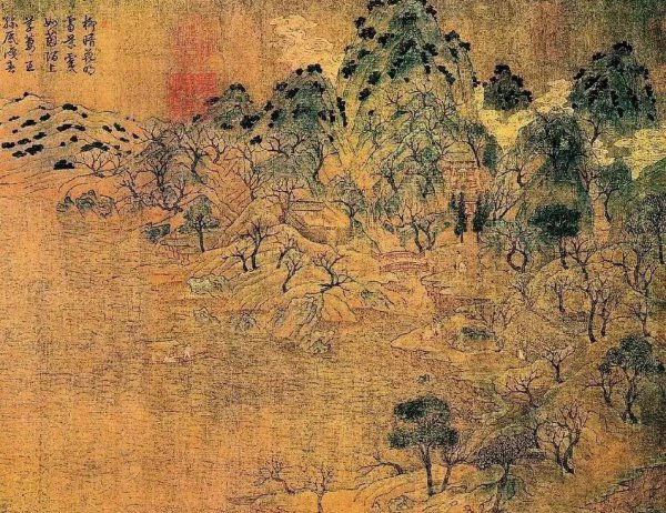 中国现存的最早的一幅山水画是什么画