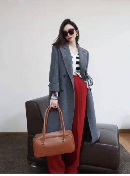 红色裤子搭配图片