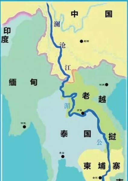 湄公河的流向是自哪向哪