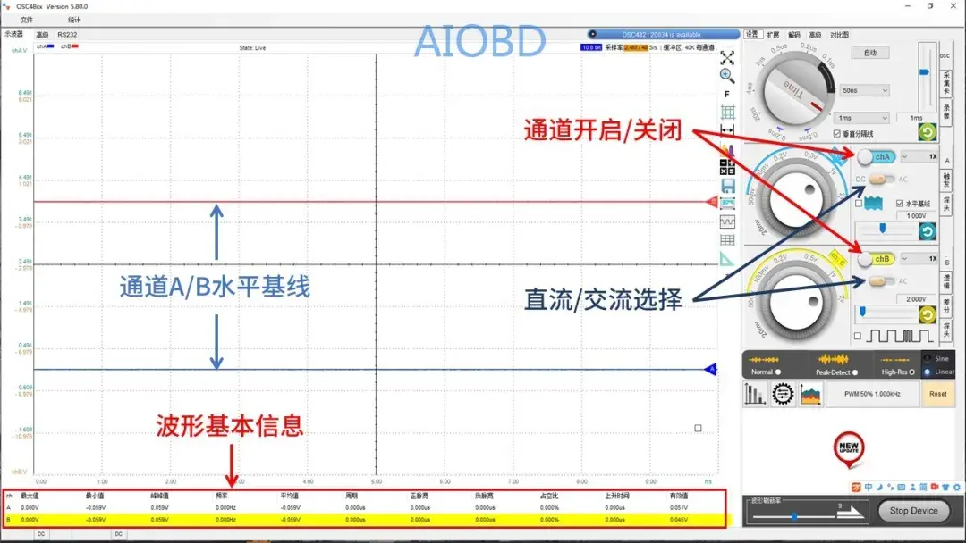 示波器的使用方法