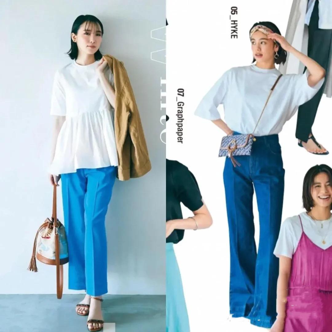 白色短袖搭配什么颜色裤子