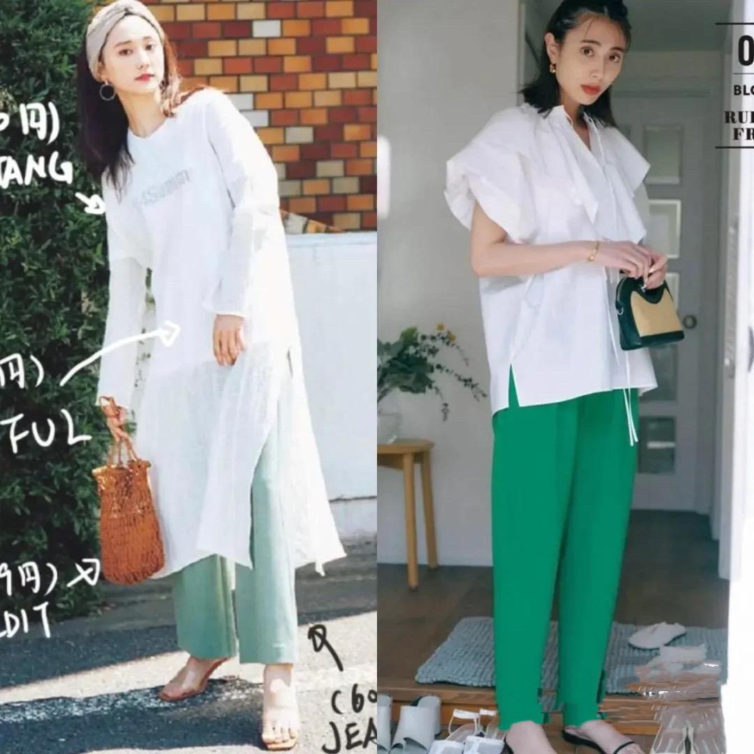 白色短袖搭配什么颜色裤子