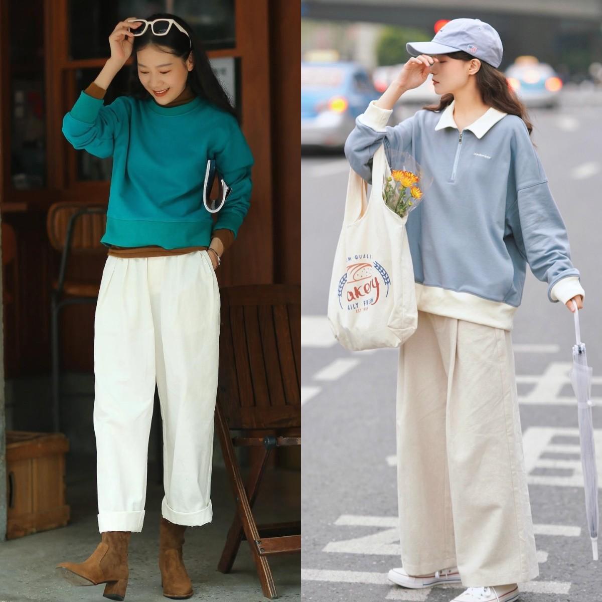 卫衣下面穿什么裤子最好看