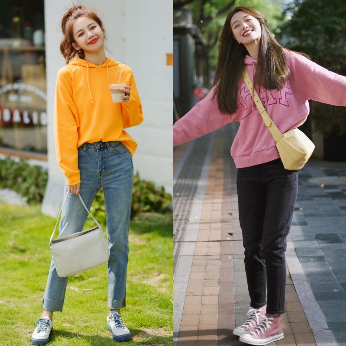 卫衣下面穿什么裤子最好看