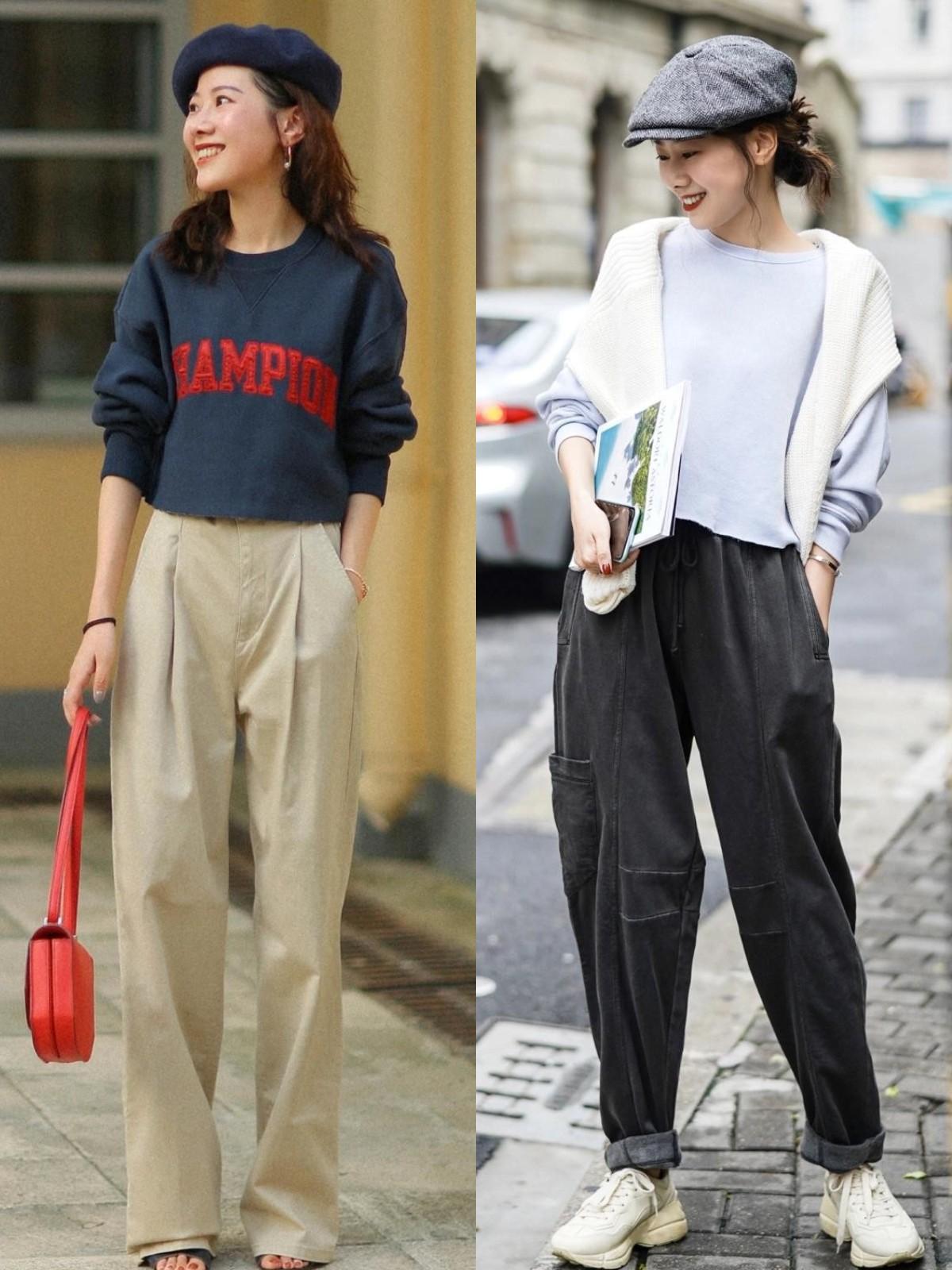 卫衣下面穿什么裤子最好看