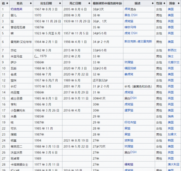 猫6岁相当于人多少岁