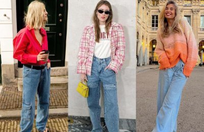 牛仔阔腿裤的最佳搭配 女士阔腿牛仔裤配什么衣服好看完美