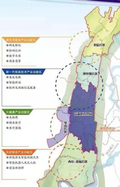 重庆市高新区在哪个区域地方
