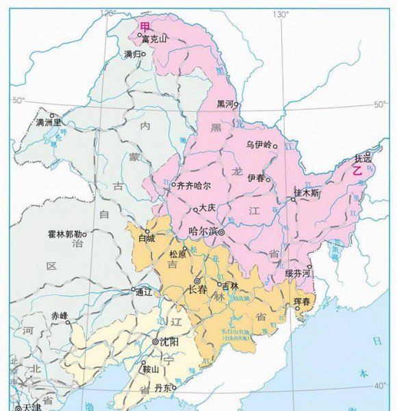 东北在哪个省哪个市