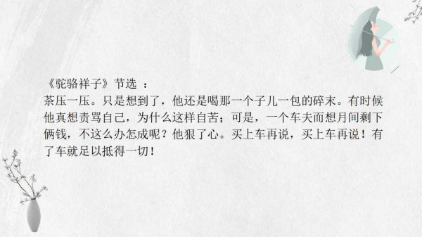 骆驼祥子有多少章节多少字