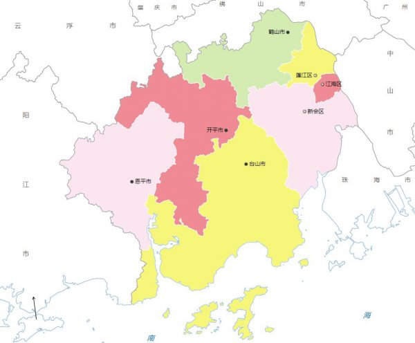 广东江门属于哪个省份城市