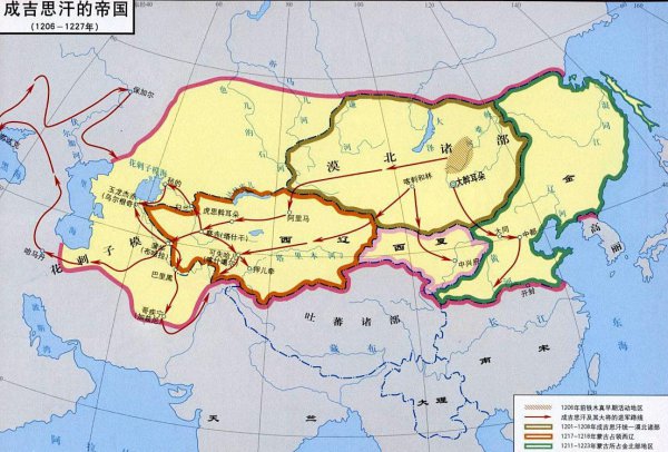 成吉思汗打了多少天下地方