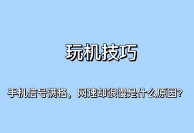 为什么网络满格却很卡 网速十分慢教你一招提升网速