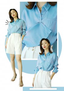 衬衫怎么扣比较时尚好看 女士休闲衬衫几种花式扣法教程