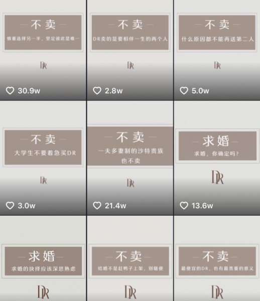 dr钻戒属于什么档次品质