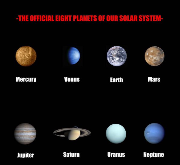 八大行星排列顺序