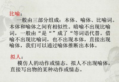 比喻和拟人的区别 如何区分比喻和拟人两种修辞方法