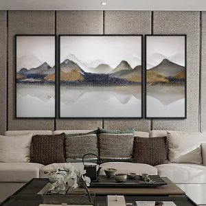 沙发后面背景墙挂什么画好 什么样的画挂背景墙上好看